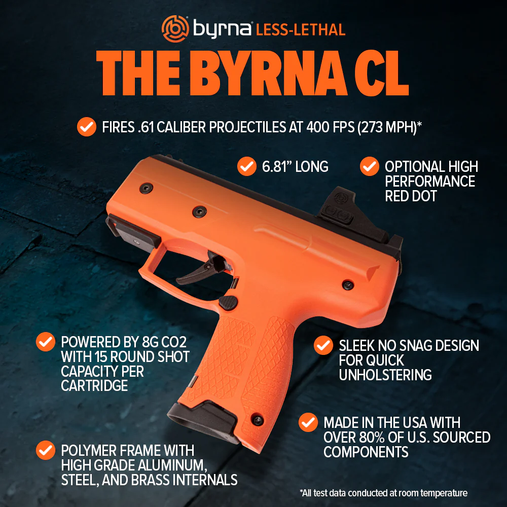 Byrna CL Non-lethal Handgun Byrna CL Non-lethal Handgun: Best in Personal and Home Protection