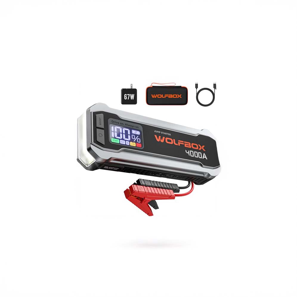 WOLFBOX 3000A Jump Starter